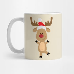 Dancing Rudolph Red Nosed Reindeer Merry Christmas Mug